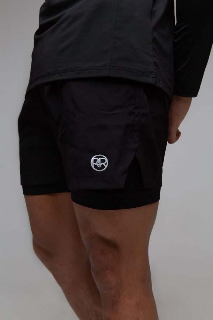 R4R Dri-fit Shorts Black - Image 1