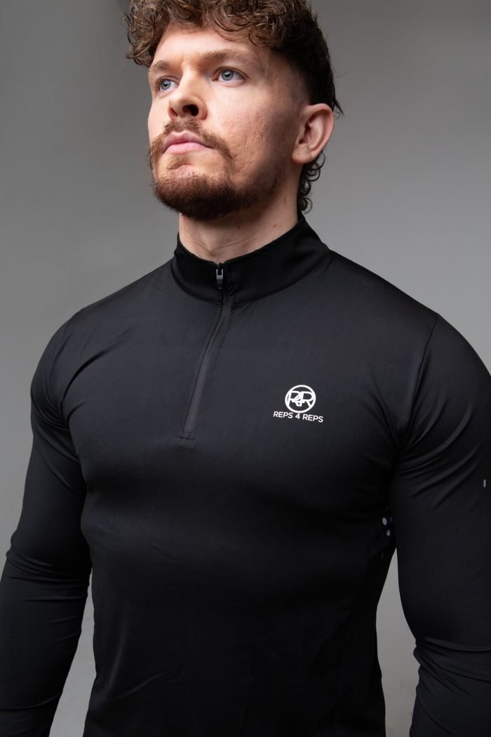 R4R PERFORMANCE LONG SLEEVE T-SHIRT - BLACK - Image 3