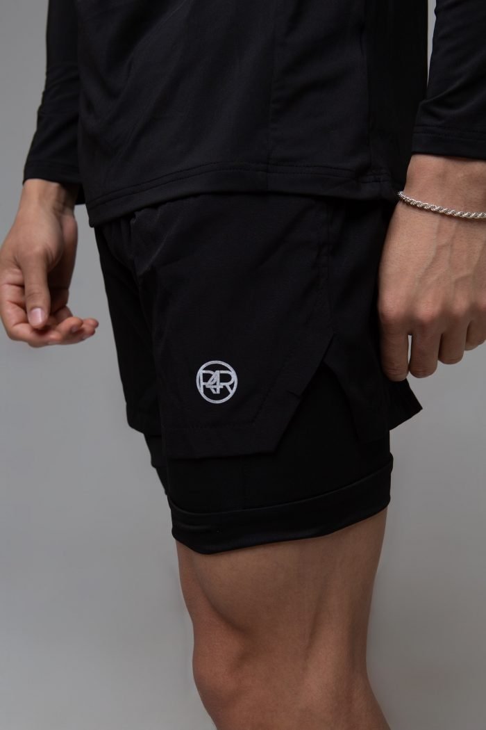 R4R Dri-fit Shorts Black - Image 2