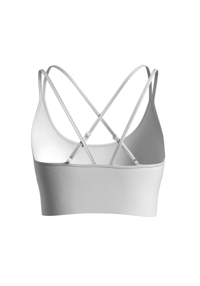 Criss Cross Bra Top - White - Image 4