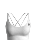 Criss Cross Bra Top - White