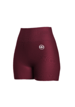 Women’s Performance Shorts – Burgundy - Image 2