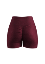 Women’s Performance Shorts – Burgundy - Image 3