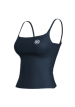 Women's Training Cami With Shelf - Charcoal Blue - Image 3