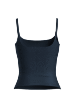 Women's Training Cami With Shelf - Charcoal Blue - Image 4