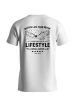 Better Late Than Never Oversized Lifestyle T-Shirt – White